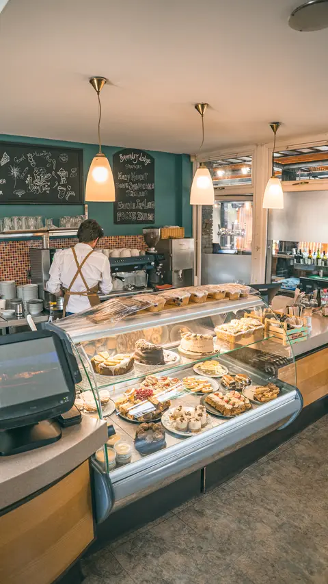 The cake and deli counter