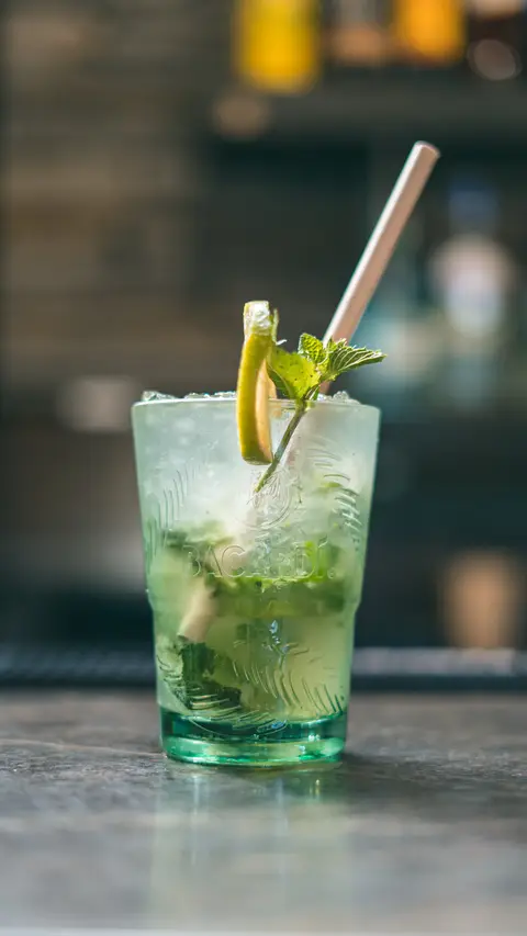 A mojito packed with fresh mint